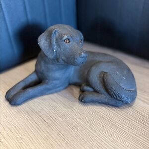 VTG Sandicast Sculpture, Black Labrador Sculpture, from General A.M. Gray USMC